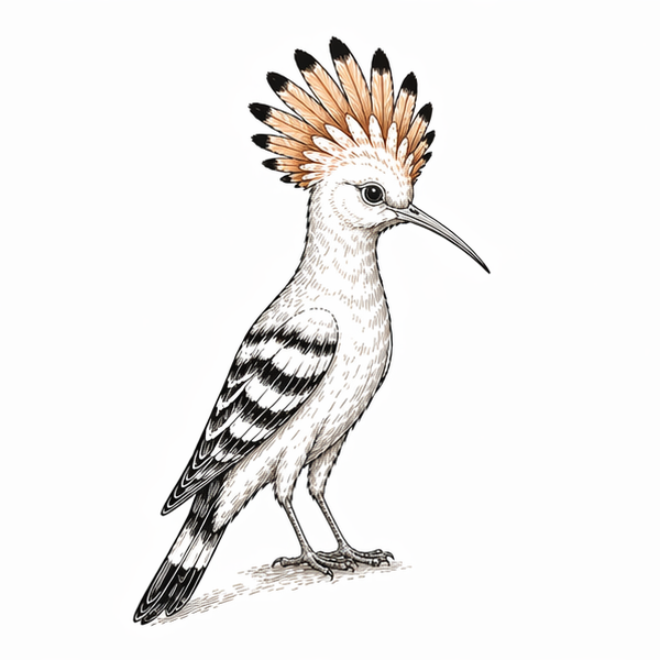 Hoopoe illustration